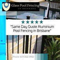 glass pool fence price